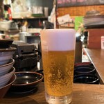 Teishokuokuharashokudoubainimambariki - 生ビール（650円）