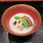 草庵 鍋島 - トラフグの焼白子 白味噌仕立て