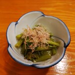 もみじ茶屋 - 安曇野産花ワサビお浸し