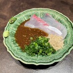 博多小皿鉄板 べっぴんしゃん - ◆天然平政胡麻和え　638円　