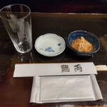 Sushi Ryou - お通しのいかの塩辛 ♪