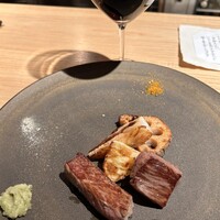 料理屋 自在 - メインの黒毛和牛リブロースのグリル