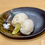 寿司大 - ふぐ白子塩焼き…クリーミーでめちゃくちゃ美味しい。