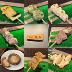 炭火焼鳥 鶏拓 - お任せ串8本