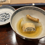 杢兵衛 - 鰻白焼き　淀大根　信田巻き