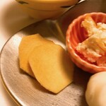 ななせ - 八寸　クワイの煎餅