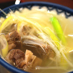 牛たん炭焼き 利久 - 海鮮丼に付属のテールスープ