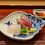 味 ふくしま - お造りはシビマグロと平目