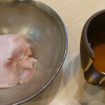 らぁ麺 飯田商店 - しゃぶ肉と昆布水。