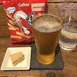 麹町いづみや しろ - カルビーかっぱえびせん・熊本 五ッ木 山うにとふ     ・あがりビール