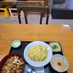 にじいろ食堂 - バリ丼＆冷やしラーメン（つけだれごま）