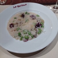  ラ･ベットラ･ダ･オチアイ イケブクロ - 本日の料理（さつまいもと豆のリゾット）