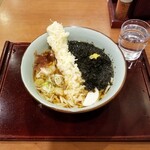 Monju - 岩のりうどん、いか天。