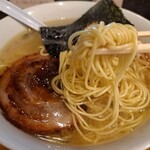 塩そば専門店 桑ばら - 硬い麺