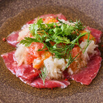 ブラッスリー・ヴィ - 熊本　馬肉　上赤身肉カルパッチョ