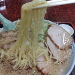 すゞもと - ツルツルモチモチの中太麺