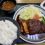 みそかつ 三和 - 厚切りロースみそかつ定食