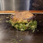 たぴおか食堂 - ひっくり返して、このあと蒸し焼きにする。