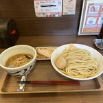 つけめん さなだ - 『味玉•鶏ほぐしつけ麺』　1450円