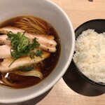 麺屋一燈 - 地鶏そば～大和肉鶏+小ライス