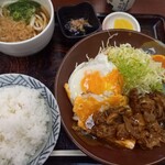 阿波饂飩 両国 福助 - Cセット(850円)スタミナ焼肉