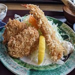 かつふじ亭 - ヒレかつ２・海老フライ♪