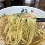 麺や　福座 - 細めの麺