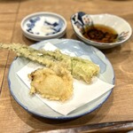 Higashiyama Nikoten - 夜のおまかせ プンタレッラと牡蠣のてんぷら