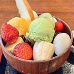 喫茶 つばめや - 料理写真:白玉あんみつSサイズ