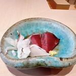 晴寿 - カツオとイカの刺身