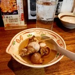 炭火 とり久 - おでん 磯つぶ 480円