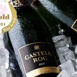 Special price until April 15th "Sakura Award" Gold Award Winner Dry Sparkling "Castel Rock" Glass
