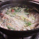 がじゅまる - 裏メニュー「豆乳味噌鍋」