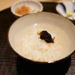 新ばし 星野 - 3杯目は生海苔茶漬け 2024年3月