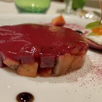 レストラン ロワール フレンチ - サーモンとイチゴ