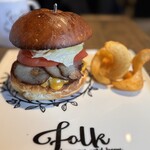 folk burgers&beers - ベーコンチーズバーガー