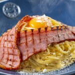 Whole bacon carbonara