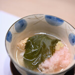 うを徳 - "擬制櫻餈（さくらもちひもどき）"＋《播州明石（あかし）》"棘鬣魚（まだひ）卵巢（たまご）"