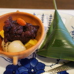 宇豆基野 - 水菓子：生麩あんみつ、麩まんじゅう