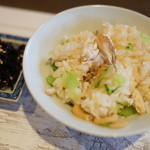 宇豆基野 - 鰤の身がいっぱいのごはん。