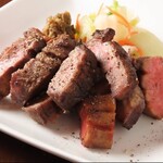 Thick-sliced Cow tongue grilled with salt or homemade miso