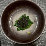 季音 - 昆布締めしたキャビアと野菜