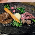 リストランテ ピノキオ - この鹿肉はホント味があった。それでいてそんなに熟成させてる感じはないんですよね。