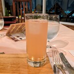 リストランテ ピノキオ - ピノキオのお山のかりんジュース。自家製ドリンク良いね。