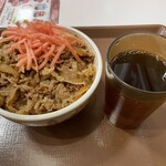 すき家 - 『牛丼並盛＆麦茶』