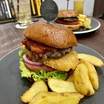 ブーストバーガー - トマロッソ　ハッシュドポテトトッピング