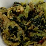 アジアンランチ 渋谷宮益坂店 - INDIAインド『デリーの家庭料理　たっぷり青菜とチキンのスパイス炒め「ムレキパッテ」』