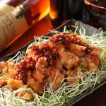 完全個室居酒屋 星夜の宴 - 食べるラー油の油淋鶏