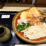 本格派博多うどん はし田たい吉 - かしわ天ぶっかけ