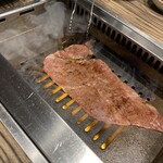 焼肉 ジャンボ - 野原焼き　広げて焼き